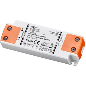 Goobay LED-Trafo 300059, für innen, bis 15 Watt / 1,25 A, 230 V auf 12 V