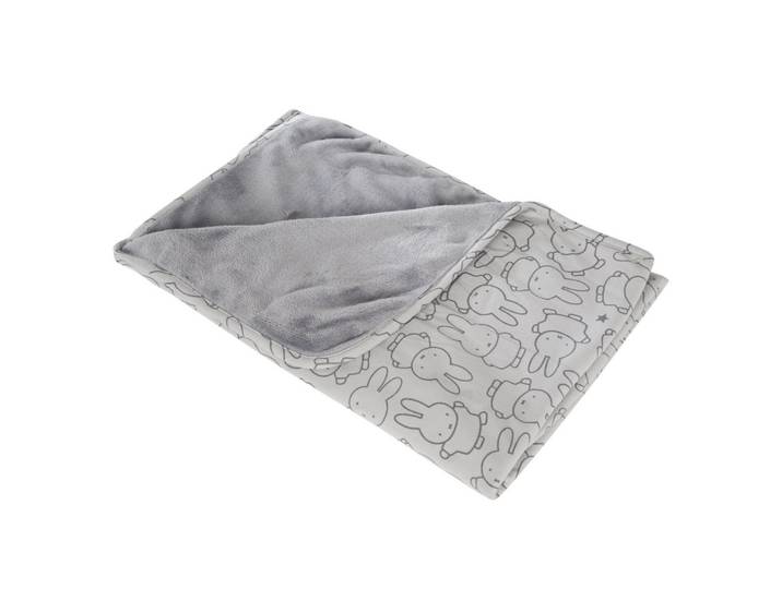 Roba Babydecke 80 x 80 cm Miffy, Grau, Textil, Quadratisch, 80x80 cm, Schlafen, Babybettausstattung, Babydecken & Babykissen