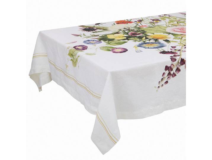 Tischdecke Flower Garden, Mehrfarbig, Blume, rechteckig, 145x350 cm, nachhaltig, nachwachsender Rohstoff, Heimtextilien, Wohntextilien, Tischwäsche, Tischdecken