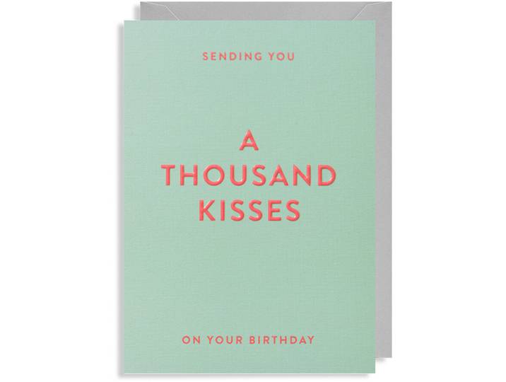 Grusskarte Hold A Thousand Kisses - Farbe: diverse - Material: Papier - 135