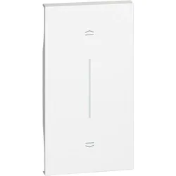 Legrand KW05M2 LivingNow 2-modulige Tastenabdeckung mit Symbol Auf-Ab in der Farbe White