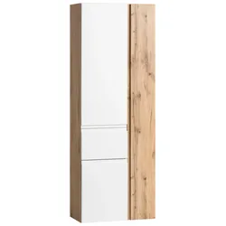 Hochschrank Varese Weiß/Eiche