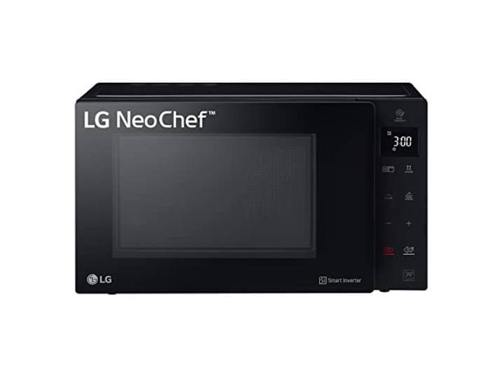 LG MH7235GPS Mikrowelle Smart Inverter mit Quarzgrill, 32 Liter, 1200 W, Automatikprogramme, 5 Leistungsstufen, inklusive Mikrowellenteller Crispy - Schwarz Rauch
