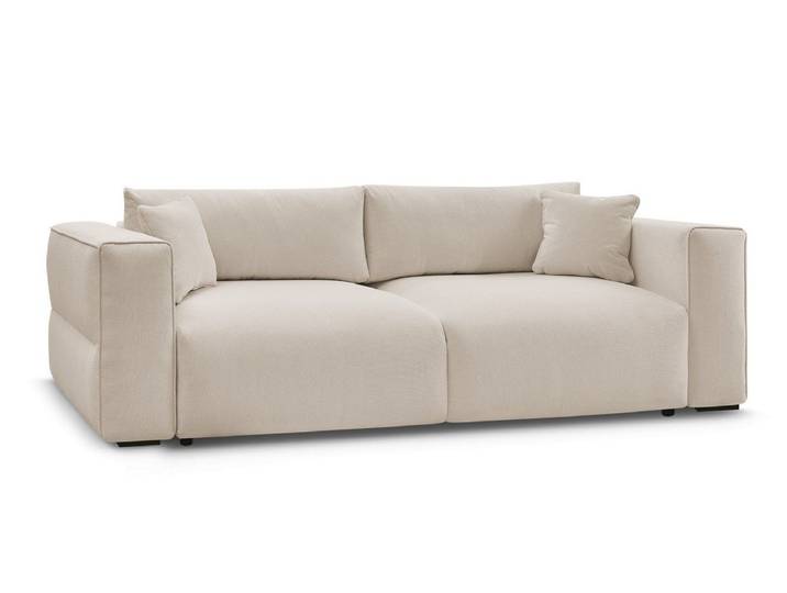 Bobochic Paris Schlafsofa Ezechiel, 3-Sitzer, 265x109 cm, Schlaffunktion + Bettkasten
