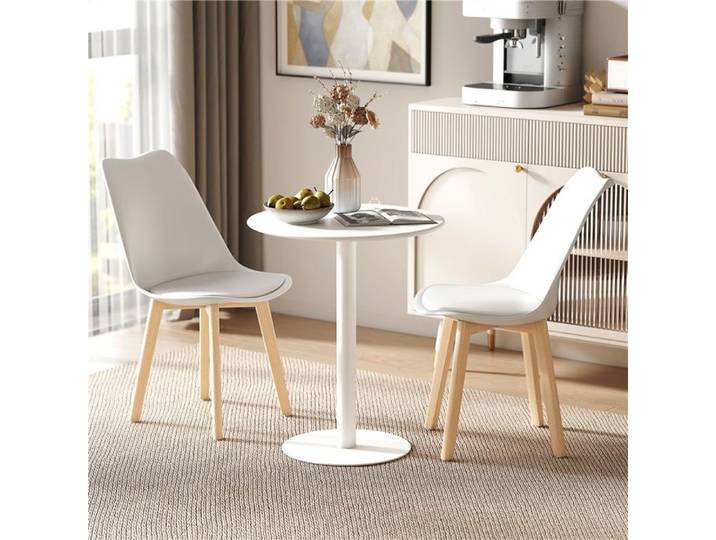 Table ronde blanche 60x60x72 cm