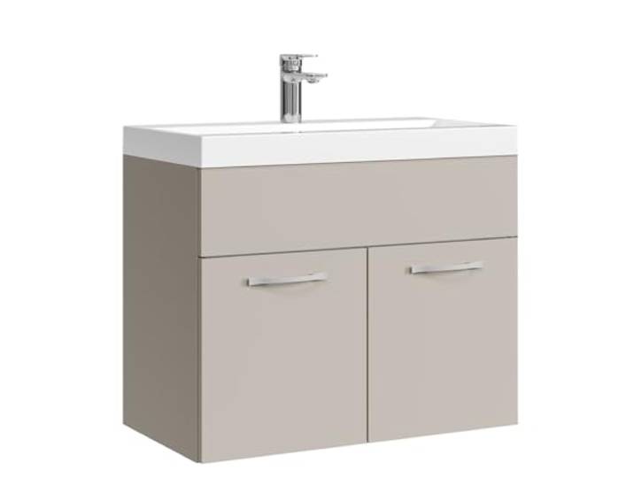 Badplaats Badmöbel Set mit Waschbecken und Unterschrank Montreal 01 60 x 35 cm Cashmere - Waschbeckenunterschrank mit Waschbecken