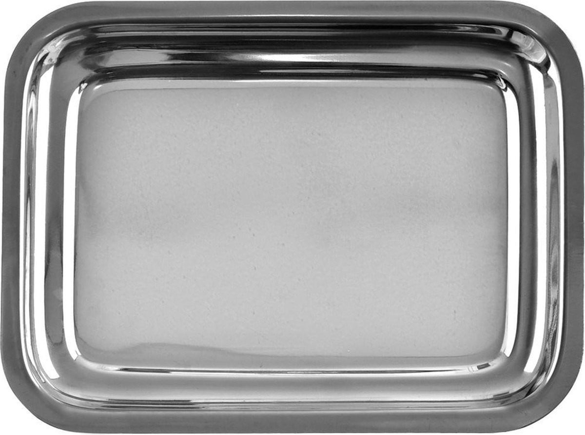 Orion Group Dienblad Edelstaal Rechthoekig B: 21,5 cm, D: 16,5 cm