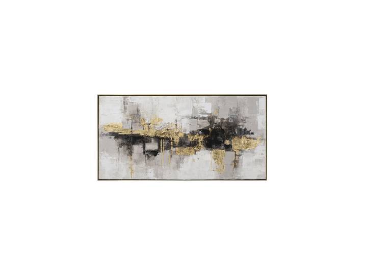 Handgemaltes, gerahmtes Bild „Goldstaub“ 70.5 x 142.5 cm Multicolor Crea Collection