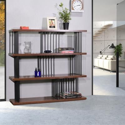 DAVEE FURNITURE DAVEE Modern & Contemporary Antique Wood 3-tier Bookcase - 43.70*47.24*11.81 incehs
