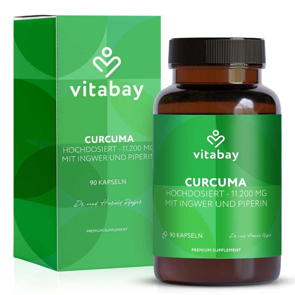 Curcuma Extrakt 95% Curcuminoid+Piperin+Ingwer Kps 90 St Kapseln