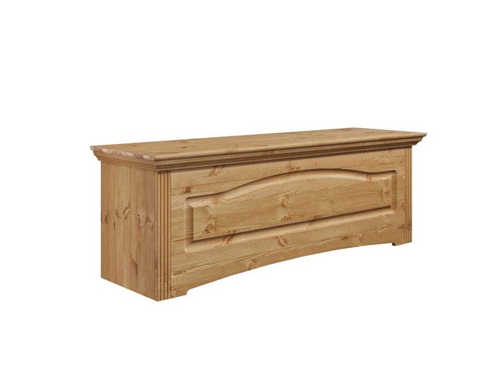 Bettbank GOODPRODUCT Konrad , beige (natur), B:133cm H:45cm T:39cm, FSC-zertifiziertes Massivholz, Sitzbänke, Bettbank, für Schlafzimmer, mit praktischem Innenfach, Made in Europe