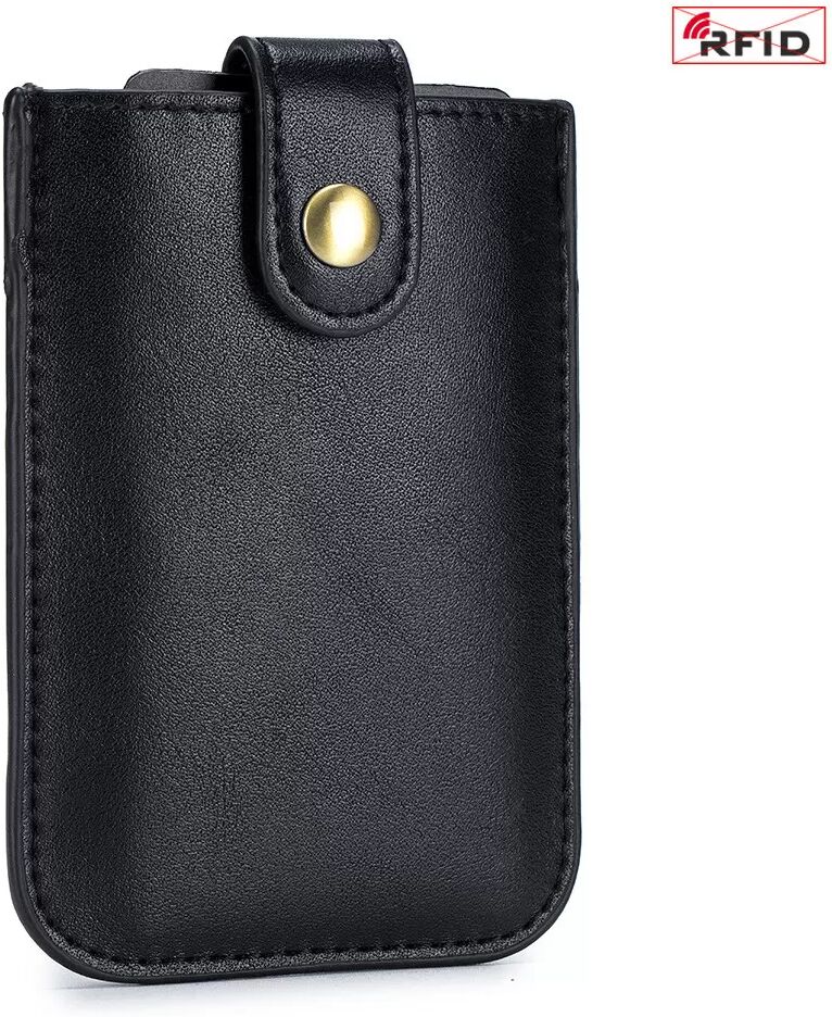 INF Kartenhalter, Mini-Geldbörse, 5 Kartenfächer Schwarz