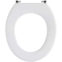Pressalit Objecta WC-Sitz 53011-UN3999 Univertikalscharnier UN3, Edelstahl, weiß polygiene, ohne Deckel, Standard