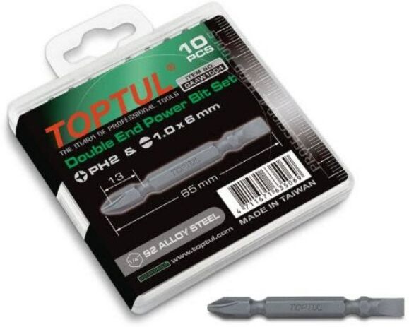 TOPTUL GAAW1004 Screwdriver Bit Set