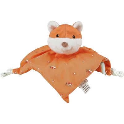 Schmusetuch STERNTALER "Fuchs Filou, S", Baby, orange (rost), Polyester, Schnuffeltücher, mit Rassel