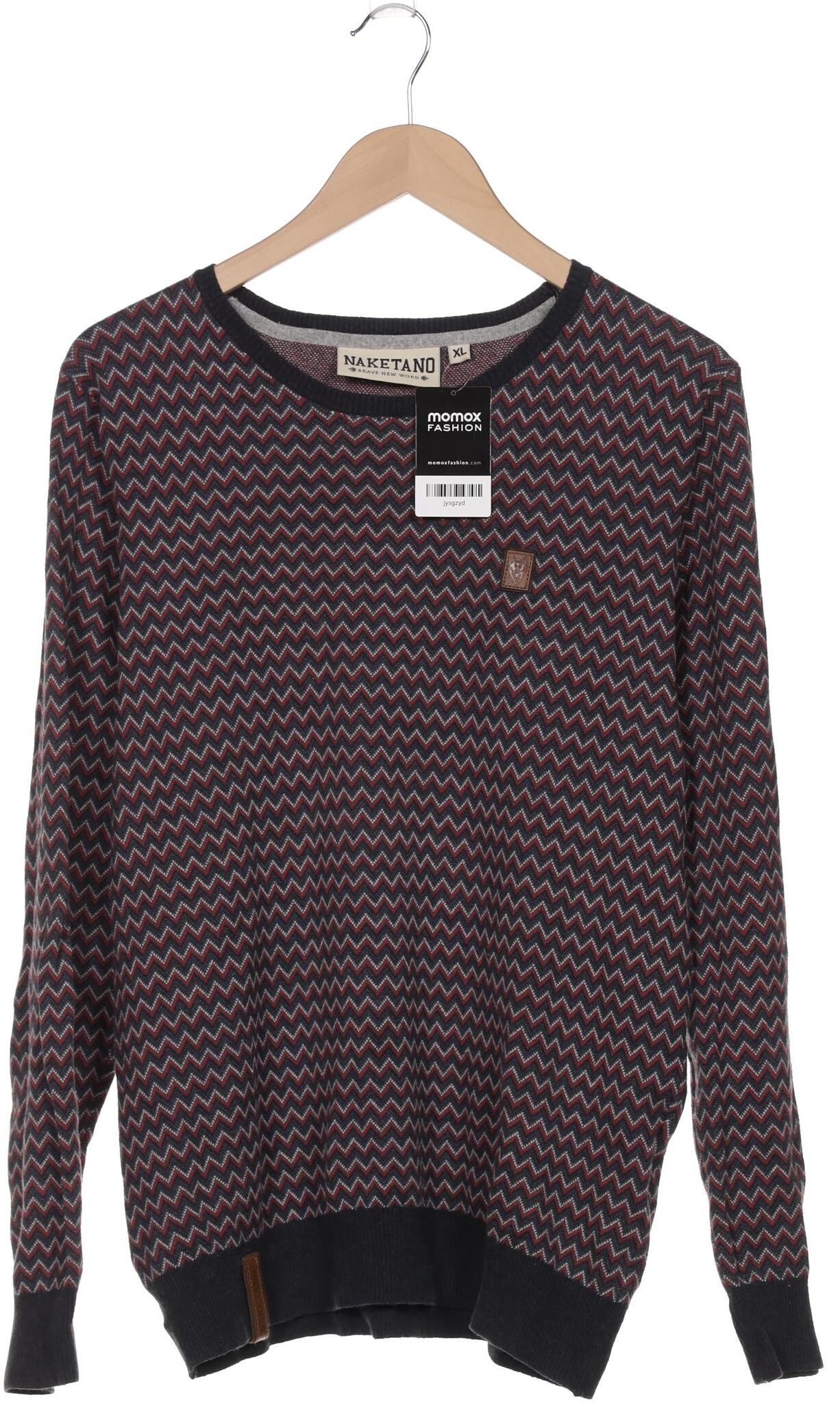 Naketano Herren Pullover, Mehrfarbig, Gr. XL, Baumwolle - Second Hand