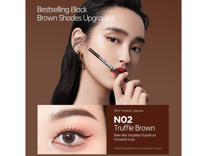 COLORKEY Langhoudende Gel Eyeliner N02 Truffelbruin 0,05 g