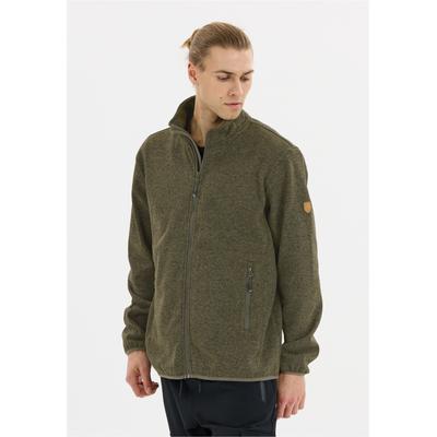 Fleecejacke WHISTLER "Sampton", Herren, Gr. 3XL, grün (grün, grün), 100% Polyester, meliert, lang, hoch geschlossener Ausschnitt, Jacken Fleecejacke, aus schnell trocknenden Materialien