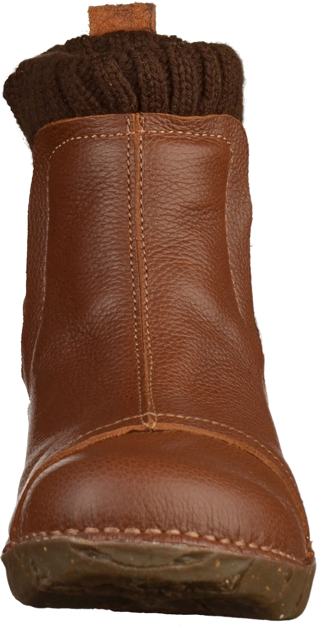 Stiefelette EL NATURALISTA "El Naturalista Stiefelette Leder/Textil", Damen, Gr. 37, Leder, braun, Leder, Textil, Schuhe Stiefelette