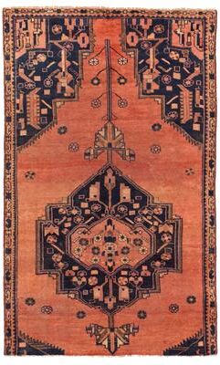 ECARPETGALLERY Hand-knotted Andelz Copper Wool Rug - 4'6 x 7'6