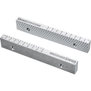 Heuer Schraubstockbacken 116124, AR, Wechselbacken 120mm, aus Aluminium, geriffelt, 2 Stück