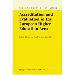 Accreditation and Evaluation in the European Higher Education Area, Fachbücher von Stefanie Schwarz, Don F Westerheijden