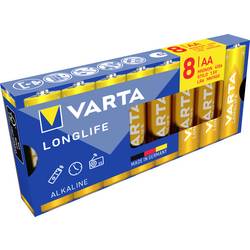 Varta VARTA Longlife AA Pack 8 Mignon (AA)-Batterie Alkali-Mangan 2800 mAh 1.5 V 8 St. 04106 101 478
