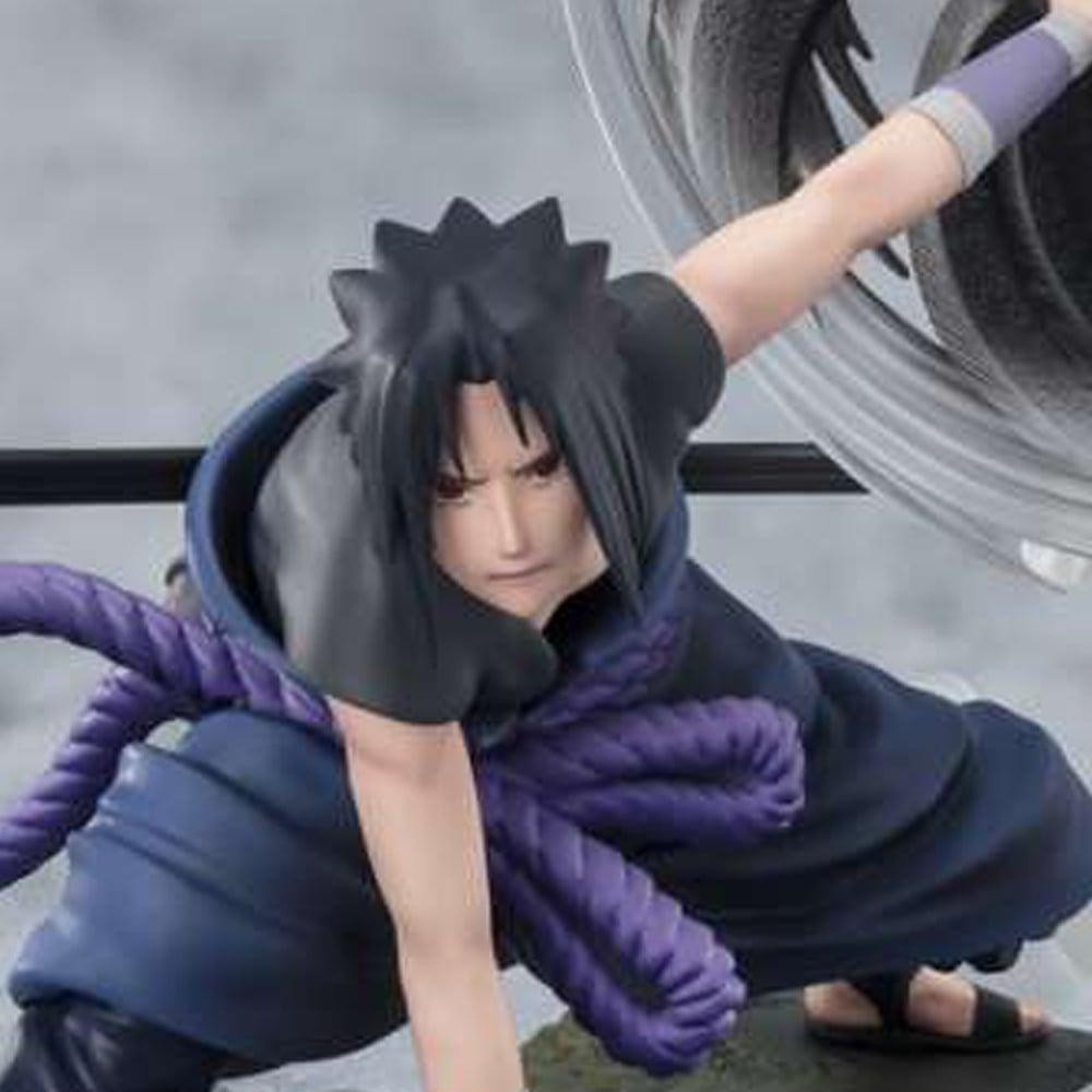 Bandai Naruto Shippuden FiguartsZERO Extra Battle Sasuke Uchiha Het licht en de duisternis van de Mangekyo Sharingan PVC-beeldje, 20 cm