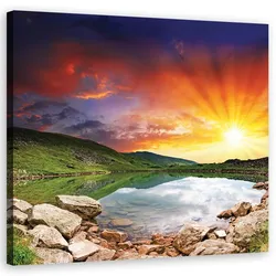 WANDBILD landschaften farbe