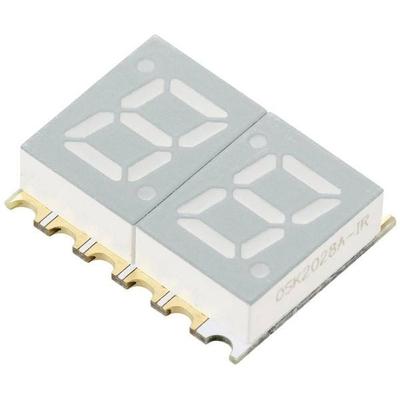 TRU COMPONENTS SMD-LED Gelb 6 mcd Zweiziffern-Display