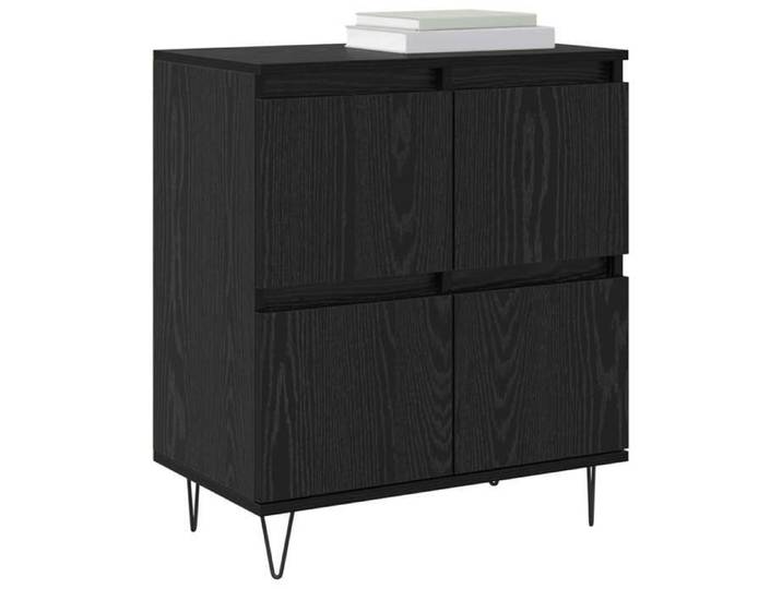Noir Buffet & bahut contemporain，Buffets 2 pc Chêne noir FR&5261