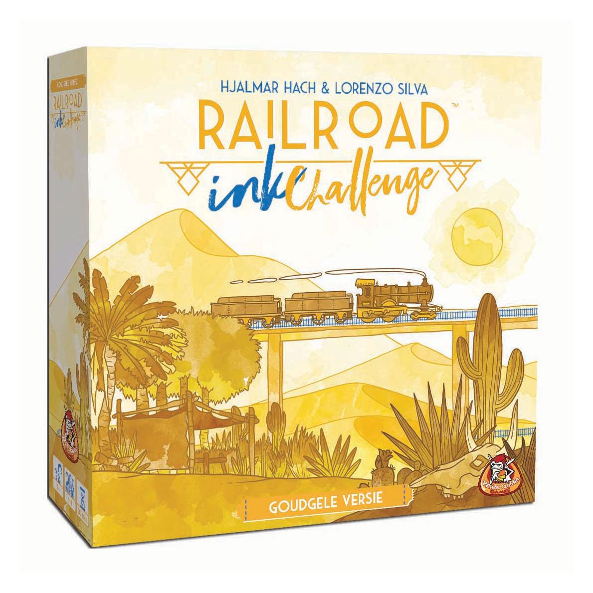 White Goblin Railroad Ink Yellow Würfelspiel (Niederländisch) (64940145)