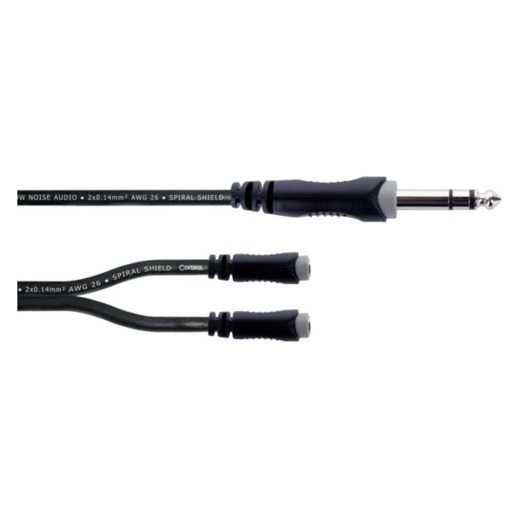 Cordial 14886 Klinke Audio Y-Adapter (1x Klinkenstecker 6.3 mm (stereo) - 2x Kli (14886)