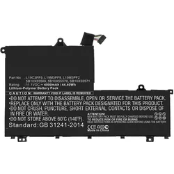 CoreParts Laptop Battery for Lenovo (4000 mAh), Notebook Akku, Schwarz