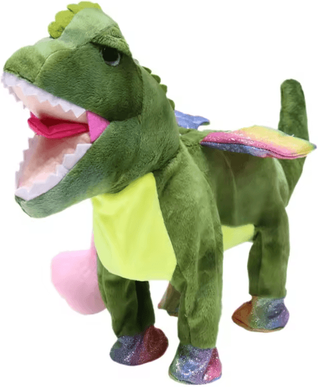 Uplift Curations Cute Plush Electric Walking Talking Unicorn Alpaca Musical Toy For Kids 35cm dinosaur