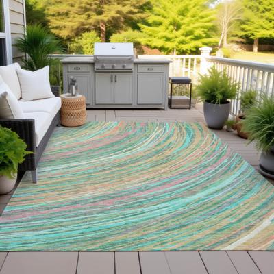 Addison Rugs Machine Washable Indoor/Outdoor Modern Swoop Chantille Rug