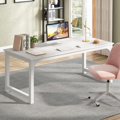 BLUEBELL "70.8"" Large Computer Desk Conference Table with Thicken Frame"