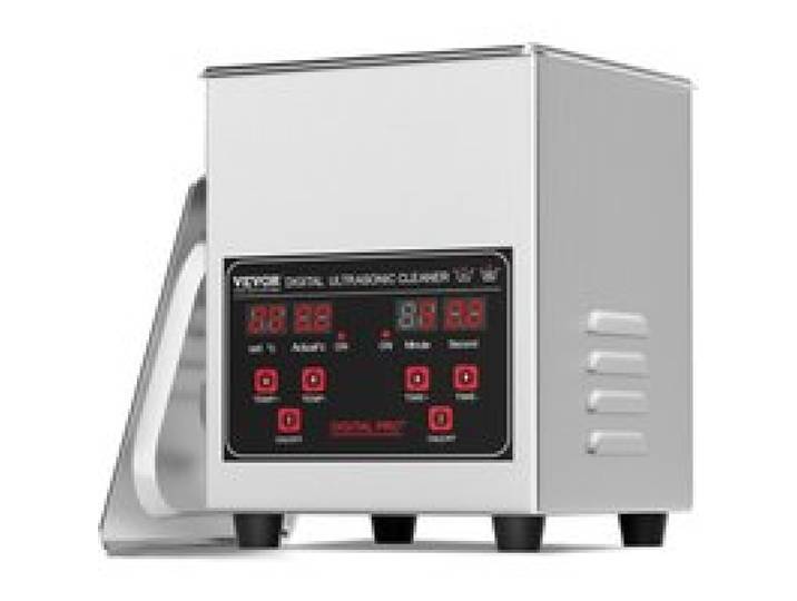 VEVOR Nettoyeur à Ultrasons Numérique 1,3 L 50 W, Bac Ultrasons 40 kHz, Appareil de Nettoyage Ultrasonique Pro avec Minuterie, Chauffage et Panier, pour Appareils Orthodontiques, Montres, Bijoux