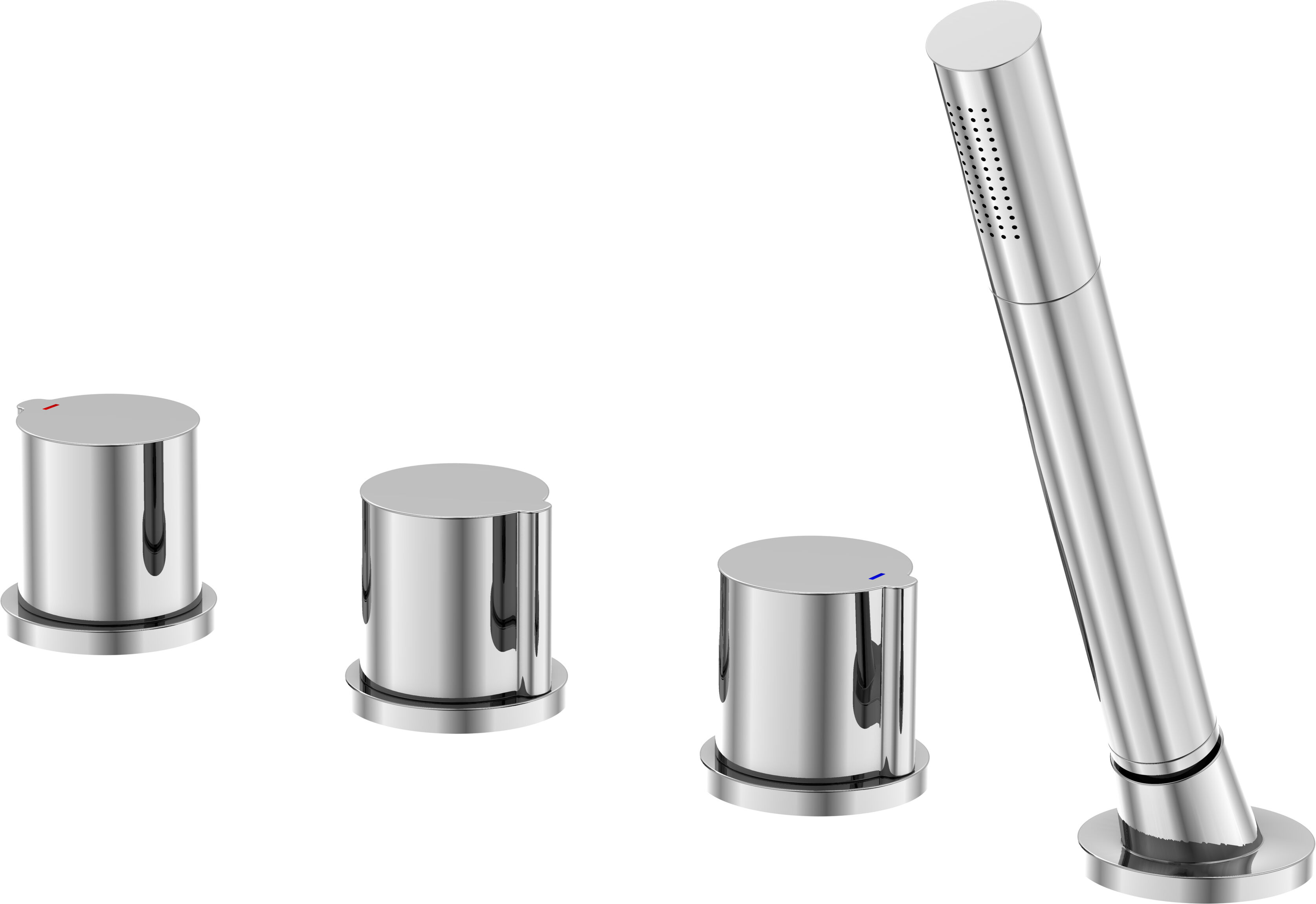 Serie 260 Steinberg 2602480 chrome, Serie 260 4 trous avec douchette amovible