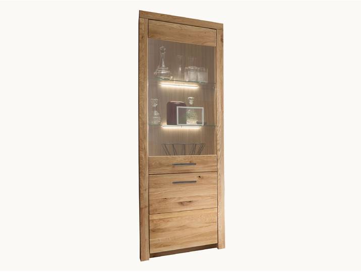Vitrine Sorano - ohne Beleuchtung - schwarz - Variante 01