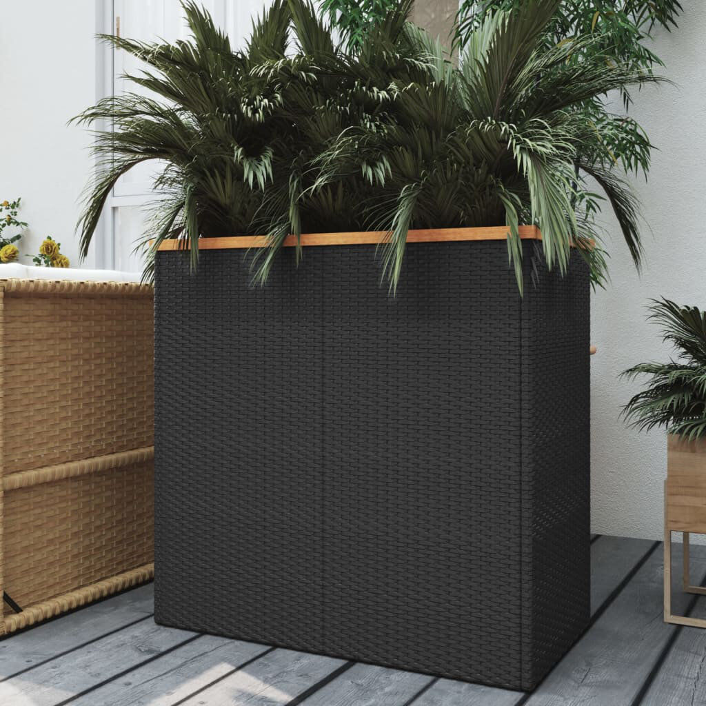 Ebern Designs Planter Box Brown;Black 80cm H X 80cm W X 40cm D