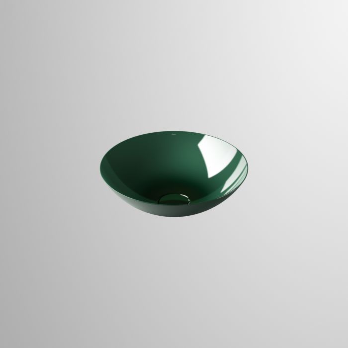 Alape Aqua Schalenbecken 3902000091 Ø 450 mm, 149 mm, deep green, ohne Hahnloch/Überlauf