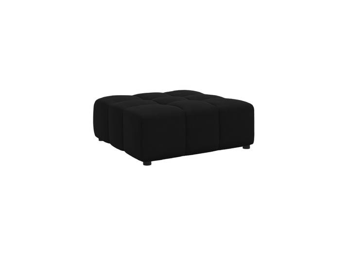 Design Sitzpouf „Luc“ Samt Schwarz CXL by Christian Lacroix
