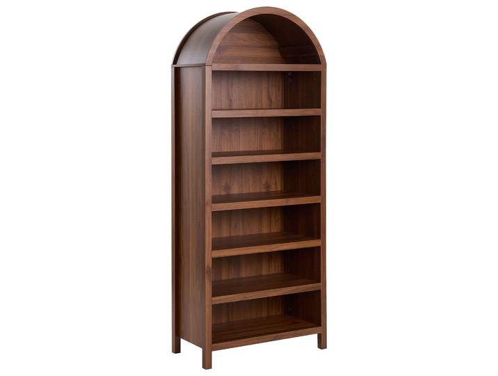 Beliani – Meuble À Chaussures Mdf 6 Compartiments – Espace De Rangement Marron Foncé – Étagères Réglables Pour 12 Paires – Construction Durable