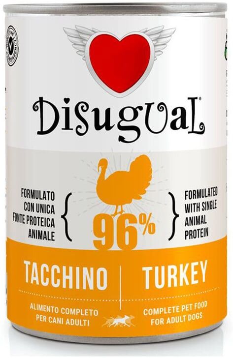 Disugual Comida Húmida Cão Monoprotéica de Peru 6 uds x 400g
