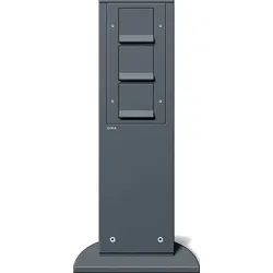 Gira 134128 E-Säule 3x SCHUKO SP 491 mm Gira Energiesäule Anthrazit