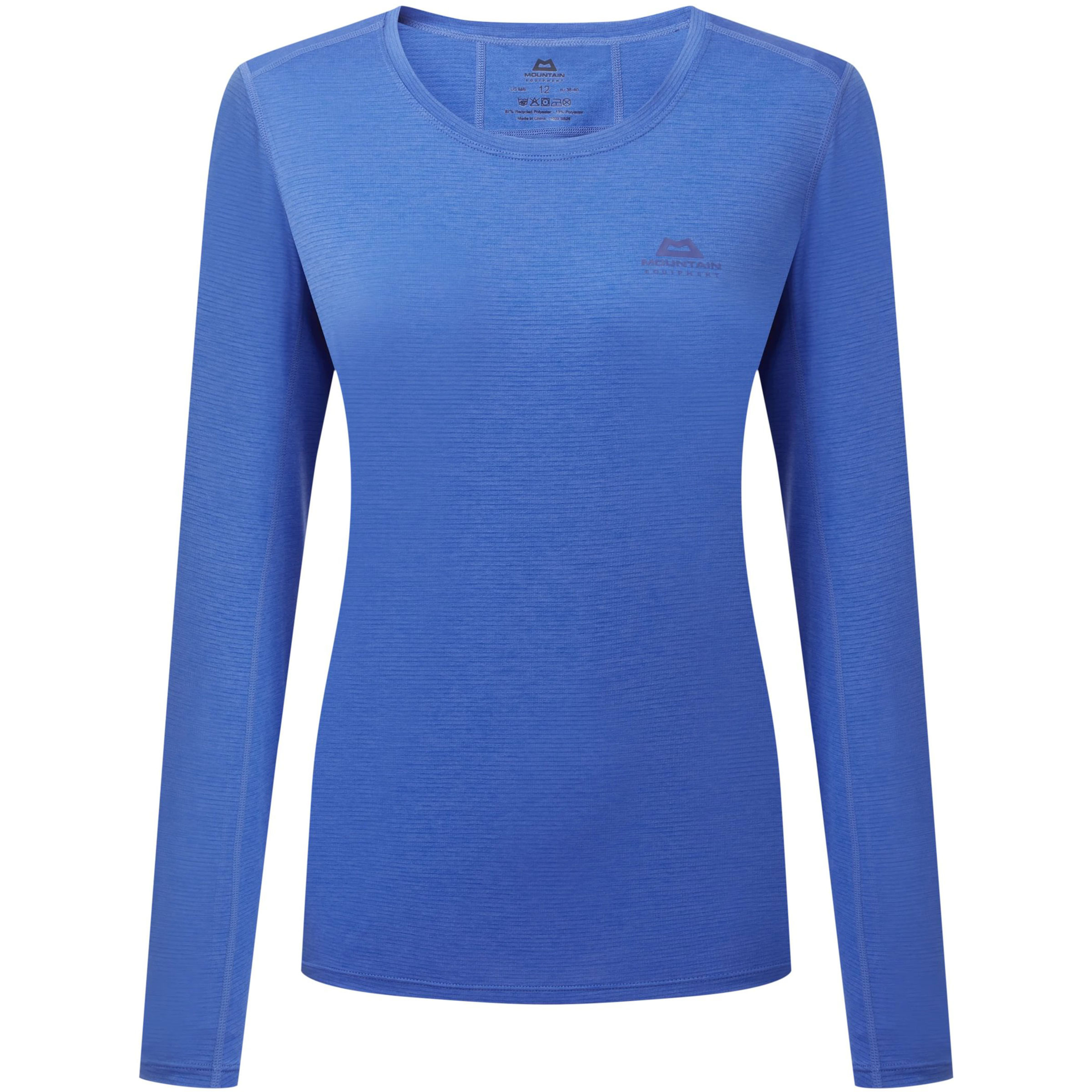 Mountain Equipment Tempi Damen Longsleeves blau Größe S Trekking Geruchsneutralisierend