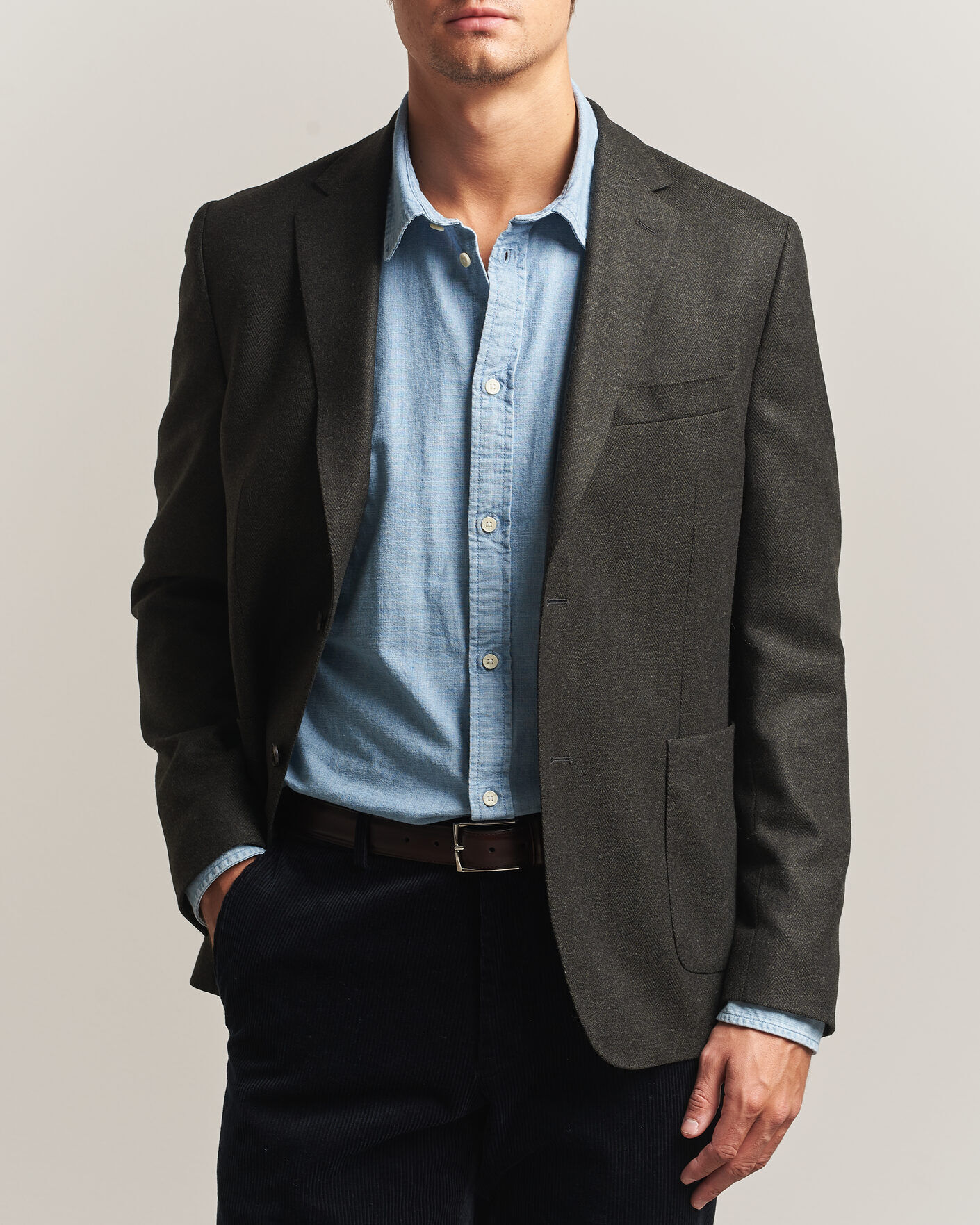 Barbour Lifestyle Fairford Herringbone Blazer Forest men EU52 Grøn