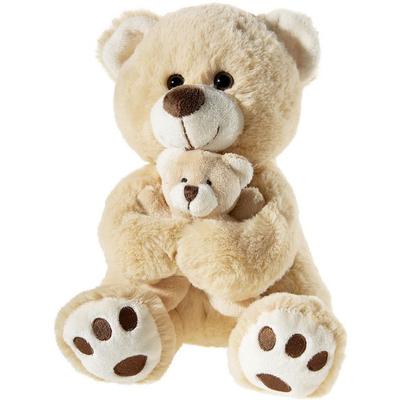 Heunec 504868 - BAER hellbraun mit Baby, 25 cm