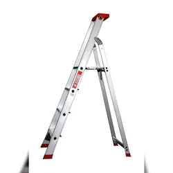 Stehleiter 4 Stufen Profi 176x54x16cm ALU SZAGATO 4 Stufen Leiter Alu Stehleiter 4-stufig Bockleiter 4 Stufen Haushaltsleiter 4 Stufen Alu-Stehleiter